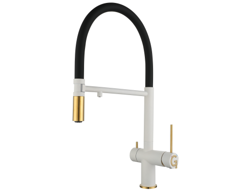 Rivelato Adria U-обр. гибкий излив с краном питьевой воды D-35мм brina/oro арт1523517 brina oro