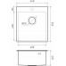 Rivelato RINOX 4450 PVD black нерж.сталь 1 чаша 440*500*200 мм