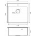 Rivelato RINOX 5450 PVD black нерж.сталь 1 чаша 540*500*200 мм