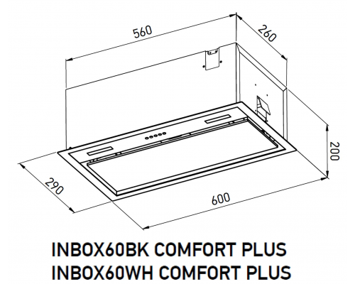 Meferi INBOX60BK COMFORT PLUS