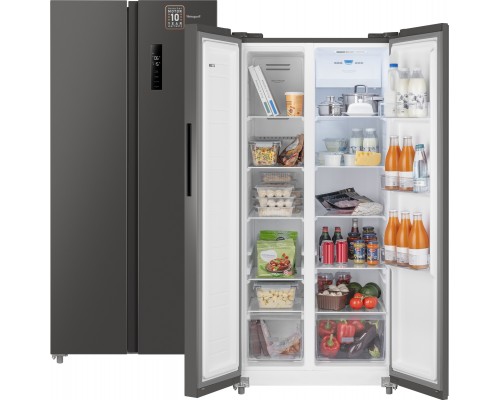 Weissgauff WSBS 500 Inverter NoFrost Dark Grey