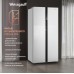 Weissgauff WSBS 500 Inverter NoFrost White Glass