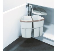 Vauth-Sagel Система сортировки ENVI CENTER-2 18 л, распашной фасад 400 мм, серый