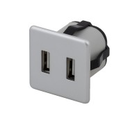 Furnika Розетка USB, врезная, алюминий