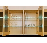 Furnika Светодиодный светильник ZETA GLASLINE для стеклянных полок, длина 409 мм, холодный, прозрачный