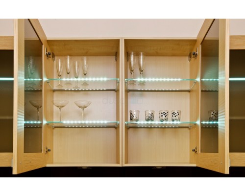 Furnika Светодиодный светильник ZETA GLASLINE для стеклянных полок, длина 409 мм, холодный, прозрачный