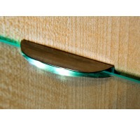 Furnika Светодиодный светильник-клипса ZETA для стеклянных полок, дневной, нержавеющая сталь