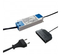 Трансформатор DLIGHT, 12 V, 15 W, подключение максимум 6-ти светильников