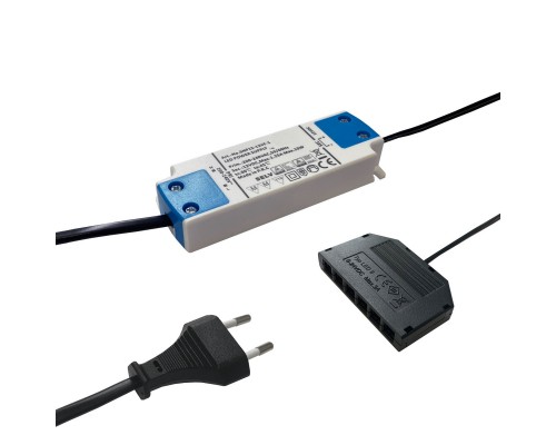Трансформатор DLIGHT, 12 V, 15 W, подключение максимум 6-ти светильников