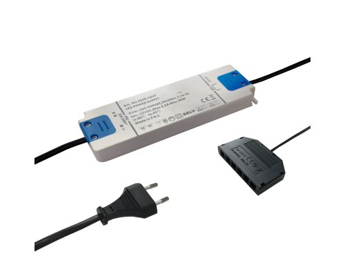 Трансформатор DLIGHT, 12 V, 30 W, подключение максимум 6-ти светильников