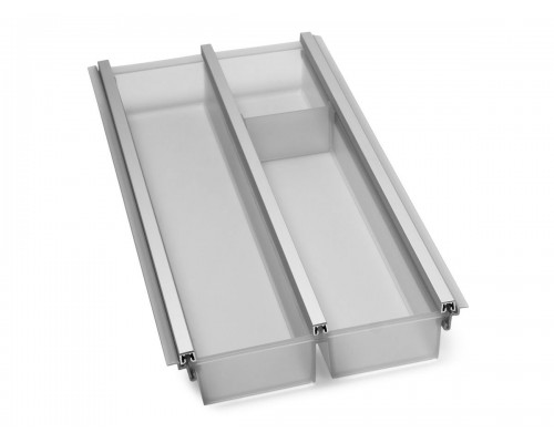 NinkaPlast Лоток CUISIO PRO для столовых приборов, ширина фасада 300 мм, 195-220х473х55 мм, серый