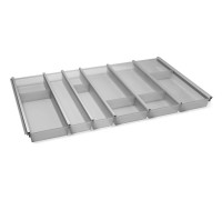 NinkaPlast Лоток CUISIO PRO для столовых приборов, ширина фасада 900 мм, 795-820х463х55 мм, серый