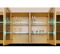 Furnika Светодиодный светильник ZETA GLASLINE для стеклянных полок, длина 359 мм, теплый, прозрачный