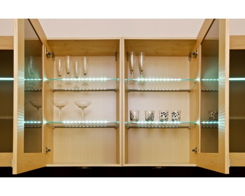 Furnika Светодиодный светильник ZETA GLASLINE для стеклянных полок, длина 359 мм, теплый, прозрачный
