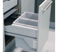 Hailo Система сортировки CARGO SOFT 34 л, выдвижной фасад 500 мм, серый