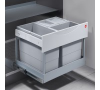 Hailo Система сортировки RAUMSPAR TANDEM S 29 л, распашной фасад 600 мм, серый