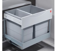 Hailo Система сортировки RAUMSPAR TANDEM S 30л, распашной фасад 600 мм, серый