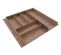 Деревянный лоток WOODLINE для столовых приборов, ширина фасада 600мм, 524x472х49 мм,орех