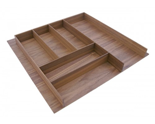 Деревянный лоток WOODLINE для столовых приборов, ширина фасада 600мм, 524x472х49 мм,орех