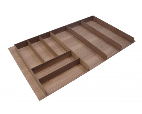 Деревянный лоток WOODLINE для столовых приборов, ширина фасада 900 мм, 785x459х49 мм, орех