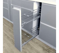 Duslar Бутылочница DYNAMIC, выдвижной фасад 150 мм, хром