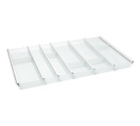 NinkaPlast Лоток CUISIO PRO для столовых приборов, ширина фасада 900 мм, 795-820х473х55 мм, белый