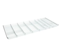 NinkaPlast Лоток CUISIO PRO для столовых приборов, ширина фасада 1200 мм, 1095-1120х463х55 мм, белый