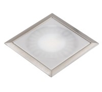 Forma e Funzione Светодиодный светильник SUN QUADRO, 24 V, врезной, теплый, сталь