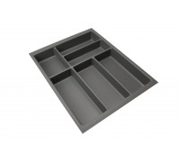 Dirks Лоток BASIC SOFT-TOUCH для столовых приборов, ширина фасада 450 мм, 369х473х58 мм, антрацит