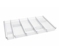 NinkaPlast Лоток CUISIO PRO для столовых приборов, ширина фасада 800 мм, 710-735х463х55 мм, белый