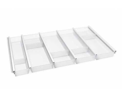 NinkaPlast Лоток CUISIO PRO для столовых приборов, ширина фасада 800 мм, 710-735х463х55 мм, белый