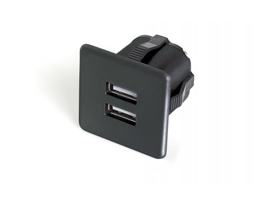 Furnika Розетка USB, врезная, черный
