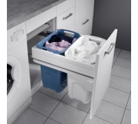 Hailo Система хранения белья LAUNDRY CARRIER 66 л, выдвижной фасад 450 мм, белый/синий