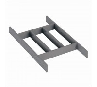 Лоток-рамка WOODLINE BLANK для столовых приборов, ширина фасада 400-1200 мм, 276х472х43 мм, антрацит