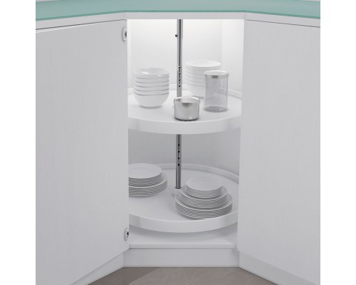 NinkaPlast Карусель 4/4, секция 900х900 мм, корзины - пластик, белый