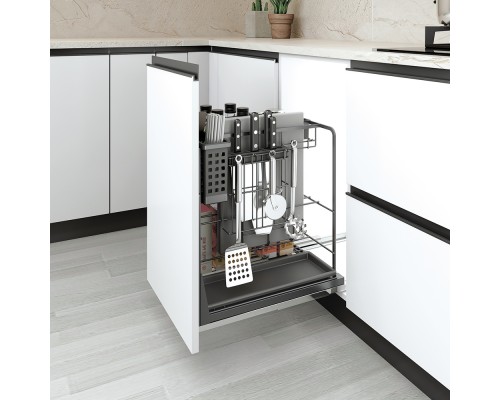 Duslar Система COOKING, выдвижной фасад 300 мм, антрацит