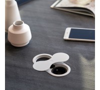 SFL Розетка EIGHT USB, врезная, белый