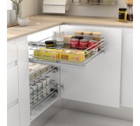 MENAGE CONFORT Корзина BASIC, 2 шт., распашной фасад 500 мм, хром