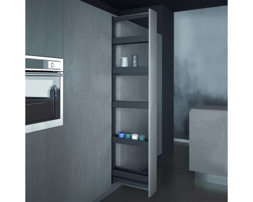 SIGE Система LEVEL PRO, выдвижной фасад 150 мм, высота 1880-2180 мм, антрацит