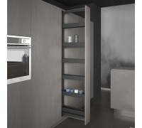 SIGE Система LEVEL PRO, выдвижной фасад 200 мм, высота 1880-2180 мм, антрацит