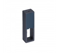 Plastimodul Проходной держатель с заглушками для прямоугольной штанги DIAS, крепление к полке, антрацит