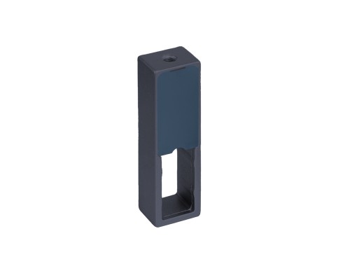 Plastimodul Проходной держатель с заглушками для прямоугольной штанги DIAS, крепление к полке, антрацит