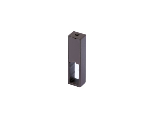 Plastimodul Проходной держатель c заглушками для прямоугольной штанги DIAS, крепление к полке, коричневый