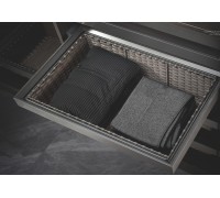 Duslar Выдвижная корзина PLAIT ULTRA из полиротанга, ширина 862-868 мм, коричневый/антрацит