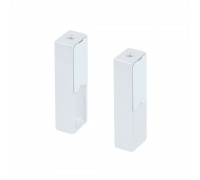Plastimodul Комплект из держателей с заглушками для штанги DIAS, крепление к полке или боковине, белый