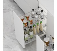 Duslar Бутылочница JESSI, выдвижной фасад 300 мм, хром
