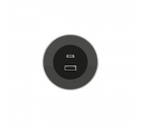 ASA Розетка VERSADOT USB, врезная, нержавеющая сталь