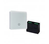 Hite Pro Комплект из сенсорного радиовыключателя SN-R1 и радиореле Relay-1, белый/черный