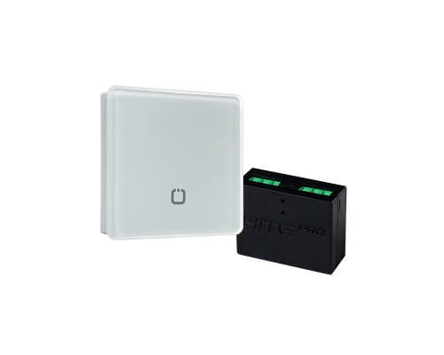 Hite Pro Комплект из сенсорного радиовыключателя SN-R1 и радиореле Relay-1, белый/черный