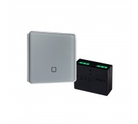 Hite Pro Комплект из сенсорного радиовыключателя SN-R1 и радиореле Relay-1, алюминий/черный
